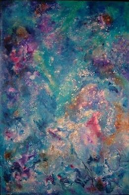 Tary Socha; Nebula, 2005, Original Painting Acrylic, 24 x 36 inches. Artwork description: 241 Space, universe, the macrocosm and the microcosm. All part of our place in this existence....