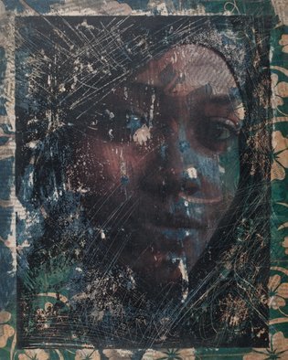 Tatjana Sjekloca; Redemption, 2020, Original Collage, 10.5 x 12.8 inches. Artwork description: 241 This artwork is a combination of a mixed techniques on the plexiglass including collage, photo transfer and acrylic painting. ...