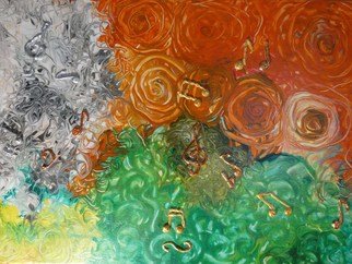 Tatyana Amantis; Music Of Flowers, 2020, Original Painting Acrylic, 50 x 35 cm. Artwork description: 241 The music of flowers is made with feeling and love for music. I hope my work will convey the beauty of colors and music. ...