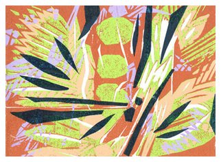Theo Radic; Eucalyptus, 2000, Original Printmaking Woodcut, 24 x 18 cm. Artwork description: 241 Woodblock print inspired by eucalyptus trees. Hand printed. ...