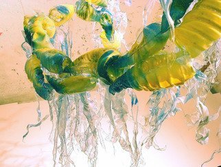 Tia Bley; Syphonophore, 2011, Original Installation Indoor, 60 x 180 cm. Artwork description: 241    Plastic Plankton, Installation made from PET plastic bottles, 