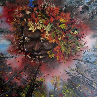 Pamela Benjamin; Autumn Femi, 2010, Original Painting Oil, 20 x 20 inches. Artwork description: 241  This painting is spiritually and seasonally inspired. ...