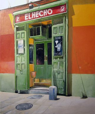 Tomas Castano; El Hecho Pub, 2006, Original Painting Oil, 65 x 81 cm. 
