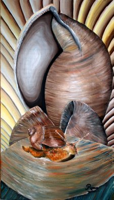 Duta Razvan; SNAILS Original Oil Paint..., 2011, Original Painting Oil, 27 x 15 inches. Artwork description: 241  ORIGINAL OIL PAINTING ON CANVAS  ...