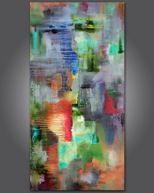 Paul Harrington; Kaleidoscope, 2011, Original Painting Acrylic, 48 x 24 inches. Artwork description: 241  Original abstract painting, stretched canvas, acrylic, modern, contemporary, surreal, large art, texture, fine art ...