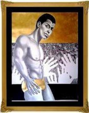 Troy Whitethorne; Gold Member, 2009, Original Mixed Media, 21 x 29 inches. Artwork description: 241   seductive  ...