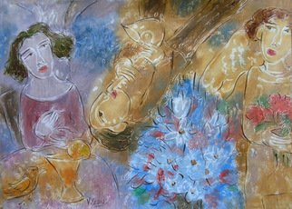 Yevmenenko Valentina; An Evening Melody, 2010, Original Painting Oil, 41 x 32 cm. Artwork description: 241   Paper, oil, 32o41. 2010  ...