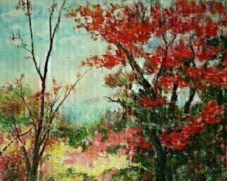 Vladimir Volosov, 'Fall Colors Red', 2014, original Painting Oil, 30 x 24  x 1 inches. Artwork description: 2703 I offer free shipping across the planet as my gift to you   the buyer        There is no doubt that visual art is a powerful medium. It has the ability to inspire and to move us deeply.The author s goal to engage the viewer in the creative ...