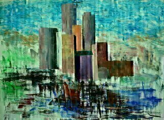 Vladimir Volosov, 'Manhattan', 2023, original Painting Oil, 24 x 18  x 1 inches. Artwork description: 3099        There is no doubt that visual art is a powerful medium. It has the ability to inspire and to move us deeply.When I create my piece, I wish to convey the emotions I feel for the scene or objects to the viewer. I want the viewer ...