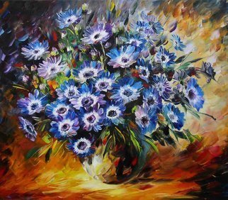 Daniel Wall, 'Romantic Blue', 2009, original Painting Oil, 30 x 20  x 1 inches. Artwork description: 2307 Painting was finished with palette knife by Daniel Wall...