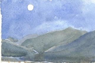 Walter King, 'Sangre De Christos Above ...', 1904, original Watercolor, 9 x 6  x 0.1 cm. Artwork description: 1911   Painted January of 1997 during a trip to Oklahoma and New Mexico.        ...