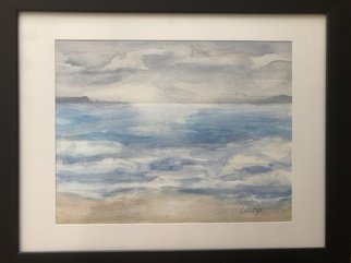 Wayne Wilcox; Seascape 2, 2020, Original Watercolor, 11 x 8.5 inches. Artwork description: 241 Seascape...