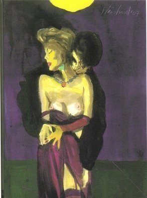 Harry Weisburd, 'A BIG HUG', 2007, original Watercolor, 11 x 16  cm. Artwork description: 23295  Erotic, sexy woman in dress with breast showing hugged by a man.ORIGINAL WATERCOLOR ON STRETCHED CANVAS, 12 INCHES WIDE X 16 INCHES HIGHPRICE: $750LIMITED EDITION OF 50 COLOR XEROX PRINT, 11 INCHES WIDE X 16 INCHES HIGHSIGNED AND NUMBERED BY THE ARTIST.PRICE $...