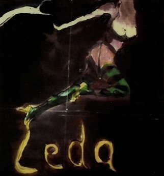Harry Weisburd, 'LEDA ', 1998, original Watercolor, 19 x 24  cm. Artwork description: 16167  Myths Leda , Swan                                                                        ...