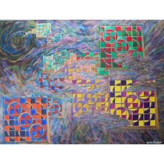 Mark Smith; Maelstrom, 2002, Original Painting Acrylic, 36 x 48 inches. Artwork description: 241 Abstract, colors...