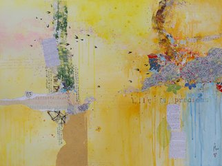Xiaoyang Galas; Life Is Precious II, 2014, Original Mixed Media, 80 x 60 cm. Artwork description: 241  Life is precious II, 80x60cm, mixed media on canvas. Four boards painted, ready to hang up on wall. Copyright reserved.          ...