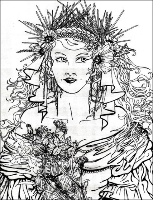 Artist Stephanie Hayden. 'Marriage Of Persephone' Artwork Image, Created in 1994, Original Printmaking Lithography. #art #artist