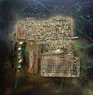 Wiola Anyz: 'assemblage', 2011 Assemblage, Abstract.  mixed mediaassemblageabstracttrash ...