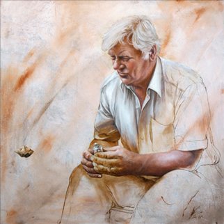 Ivo Winnubst: 'The Assistant', 2007 Oil Painting, Portrait.  The Assistant is the portrait of our friend Ad Steeman ...