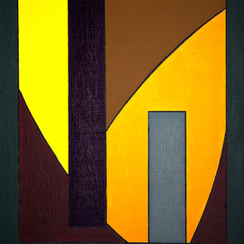 Anders Hingel Artwork Dark purple and grey verticals , 2014 Giclee, Abstract