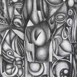 Abiodun Ijiyera: 'Still Life No 2', 2012 Charcoal Drawing, Still Life. 
