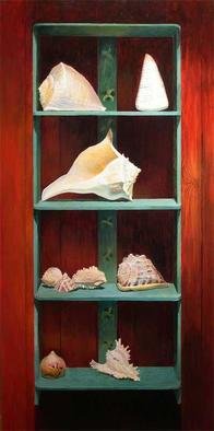 Artist: Alan Bateman - Title: Shells and Trilliums - Medium: Acrylic Painting - Year: 2004
