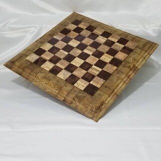 Kaan Ihtiyar: 'end grain chess board', 2022 Woodworking Art, Geometric. aoe Made to order. The production process of one end grain chess board takes a month.aoe In order for you to realize the effort put into this, we must point out that please do not compare this chessboard with the ones that use horizontal grain wood. Because the end grain technique...