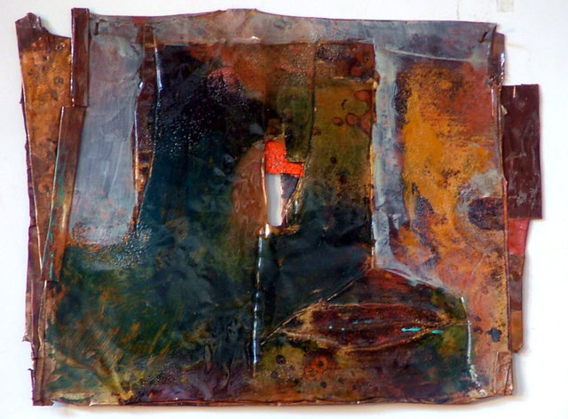 Artist Aldo Bertolini. 'Schiele 5' Artwork Image, Created in 2010, Original Enameling. #art #artist