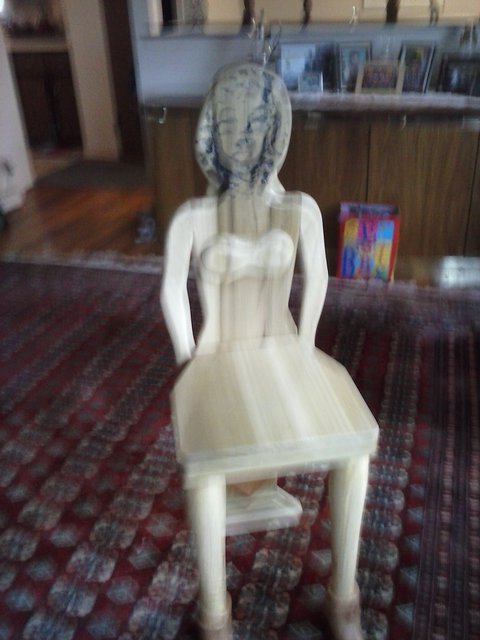Alex Sterin  'Famous Lady ', created in 2015, Original Sculpture Wood.