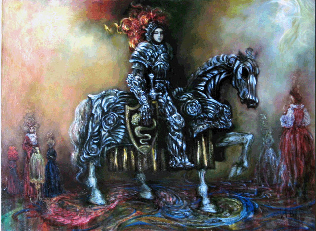 Artist Alexandr Ivanov. 'Strangenesses Of Dreams' Artwork Image, Created in 2008, Original Painting Oil. #art #artist