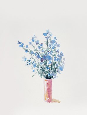 Artist: Jianhui Gao - Title: In full bloom8 - Medium: Watercolor - Year: 2014