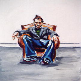 Man in Chair By A M Bowe