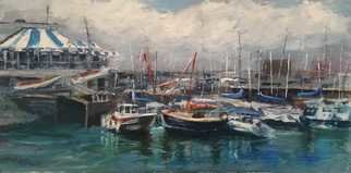 A M Bowe: 'howth yacht club dublin ire', 2019 Oil Painting, Marine. Howth Marina, Dublin, Howth Yacht Club, Sailing Boats, Oil on Canvas Board...