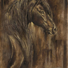 Paula Collewijn: 'the spirit of a horse', 2009 Oil Painting, Animals. Artist Description: Horse, horse, paard, paarden, cheval, pferd...