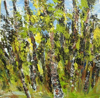 Animesh Roy: 'Trees', 2006 Acrylic Painting, Landscape.  Trees / Trees Acrylic on Canvas  38cm x 38cm	Dec. 2006 ...