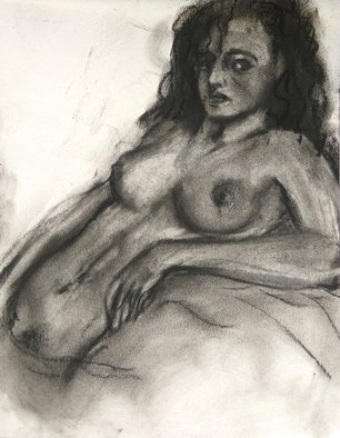 Animesh Roy: 'beloved', 2019 Charcoal Drawing, Nudes. Nudes are one of passions. . ...