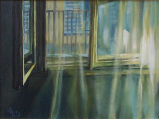Anita Jovanovic: 'The window', 2007 Oil Painting, undecided. 