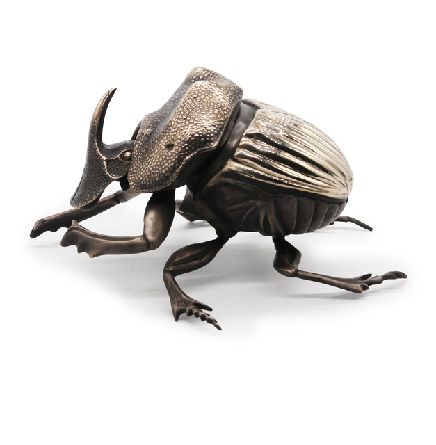 Artist Anne Pierce. 'Dung Beetle' Artwork Image, Created in 2022, Original Sculpture Steel. #art #artist