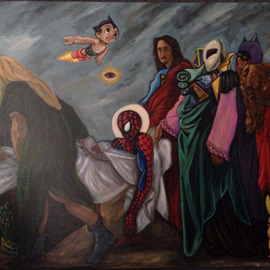 Antonio Vitale: 'The Covenant', 2015 Acrylic Painting, Figurative. Artist Description:    Acrylic and oil, canvas on masoniteStyle Pop Surrealism