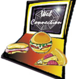 Alice Pickler: 'The Web Connection', 2001 Graphic Design, Computer. Artist Description: Logo for Cyber Restaurant/ Bar...