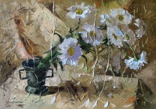 Artist: Ara Ghevondyan - Title: chamomiles - Medium: Oil Painting - Year: 2017