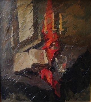 Artist: Ara Ghevondyan - Title: still life poetry - Medium: Oil Painting - Year: 1999