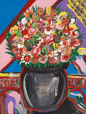 Michael Raucheisen: 'Flowers for Kelly', 2008 Acrylic Painting, Botanical. 