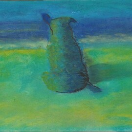 el perro y el mar painting By Ari Rajsbaum