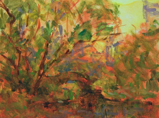 Rafael Sander  'Central Park', created in 2011, Original Painting Oil.