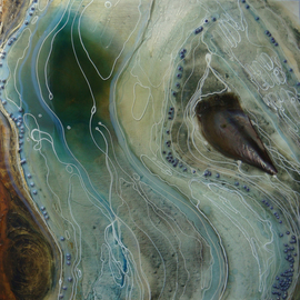 Carla Goldberg: 'Joanne Goddess Of The Waters Edge', 2009 Mixed Media, Abstract Figurative. 