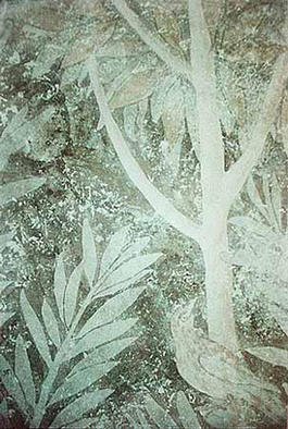 Artist: Jean Charles Dicharry - Title: Ancient garden - Medium: Acrylic Painting - Year: 2003