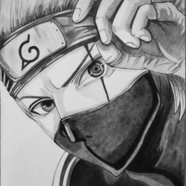 Gurpreet Singh: 'kakashi', 2019 Graphite Drawing, Comics. Artist Description: Kakashi Hatake has been one of the most complex, long running characters in the Naruto franchise.  Having a big role in all three series, Naruto, Naruto Shippuden, and Boruto Naruto Next Generations. ...