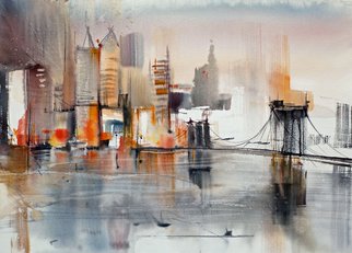 Igor Misyats: 'city', 2018 Watercolor, Urban. Watercolor on Paper.Original painting on 100  cotton paper  300gsm . ...