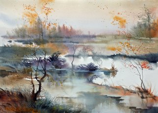 Igor Misyats: 'landscape', 2018 Watercolor, Landscape. Watercolor on Paper.Original painting on 100  cotton paper  300gsm . ...